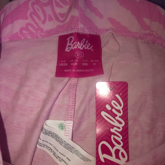 Barbie pink zebra pajama pants - leggings - Picture 3 of 7